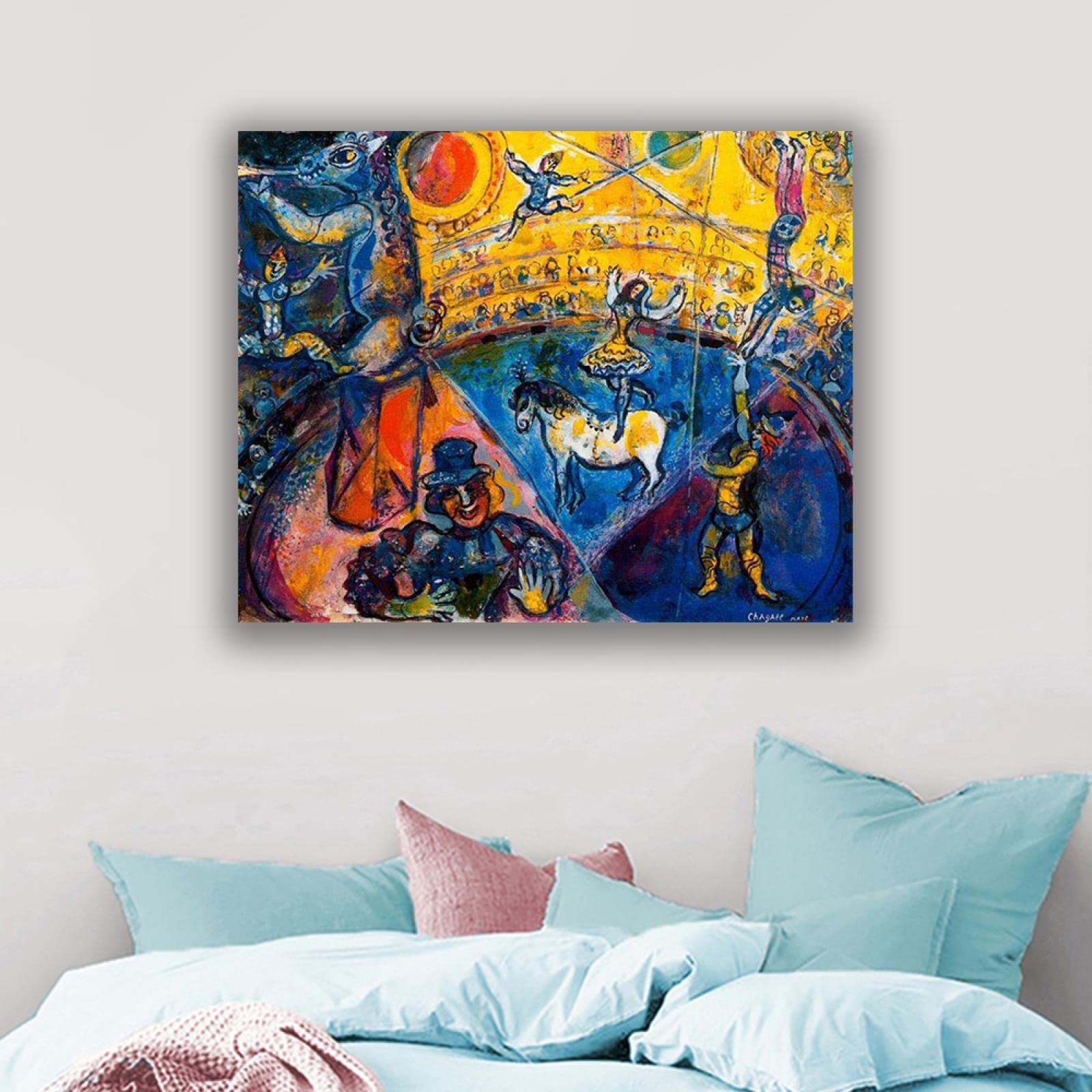 Amazon.co.jp: マルク・シャガール-有名な絵画プリント-サーカス-複製